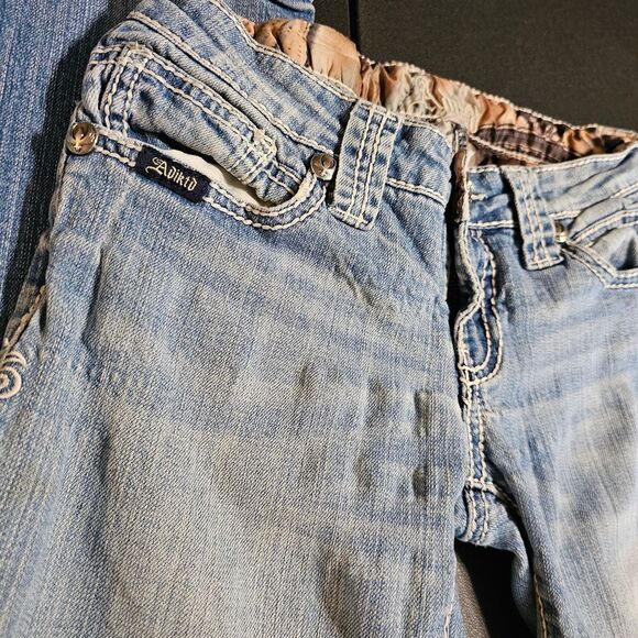 Adiktd Blue Straight Leg Jeans Classic Denim - Picture 4 of 9